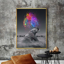 Load image into Gallery viewer, Cute Elephant Blowing Rainbow
