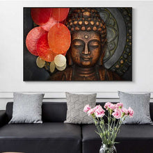 Charger l&#39;image dans la galerie, Bronze Buddha Carved Statue Wall Art
