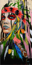 Charger l&#39;image dans la galerie, Feather Indian Girl Wall Art
