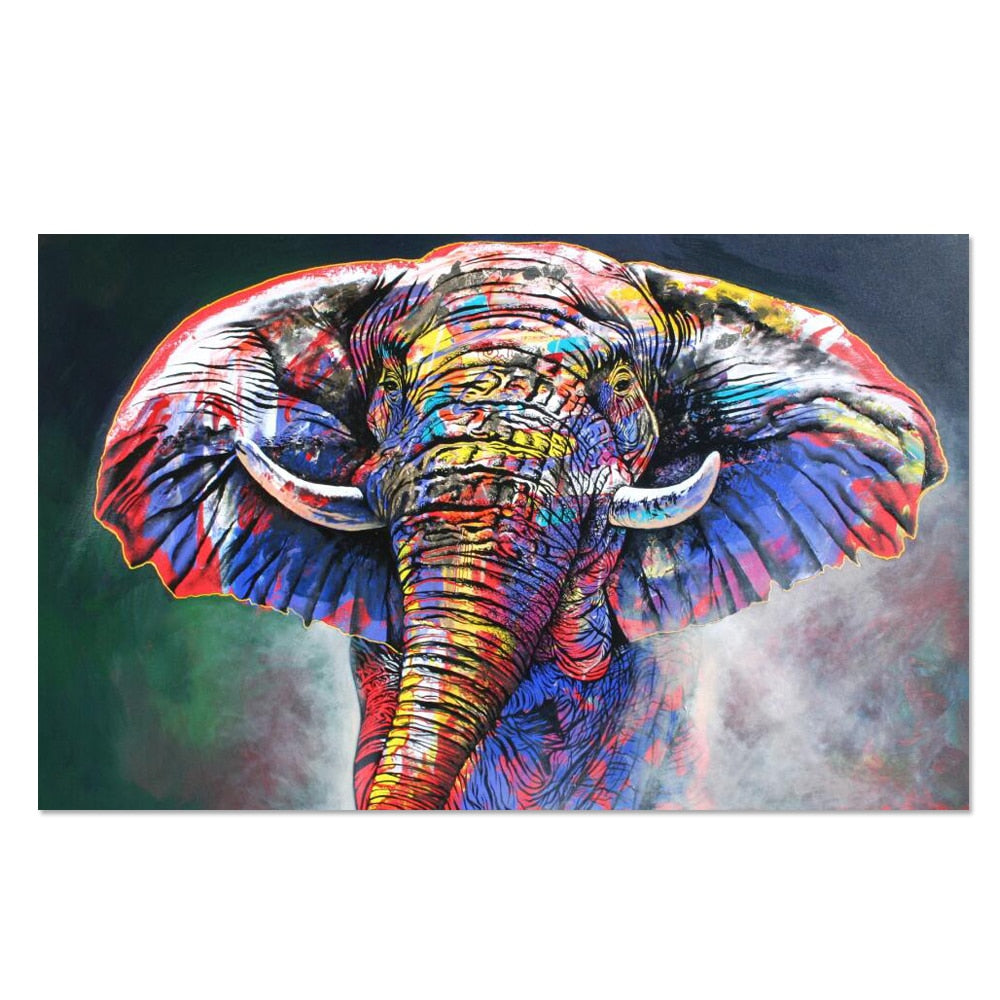 King Of Elephants Graffiti Art