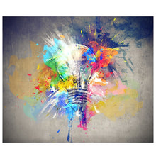 Load image into Gallery viewer, Creative Light Bulb Abstract Art
