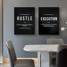 Load image into Gallery viewer, Grind - Hustle - Execution Motivational Art
