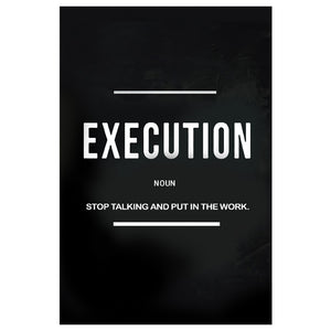 Grind - Hustle - Execution Motivational Art