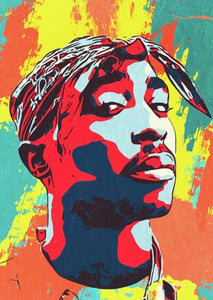Portrait Of Tupac Pop Art