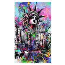 Charger l&#39;image dans la galerie, Colorful Liberty Statue Graffiti Art
