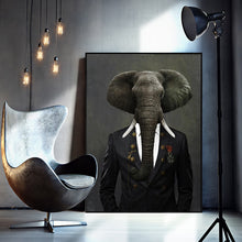 Load image into Gallery viewer, Modern Elephant Abstract Art
