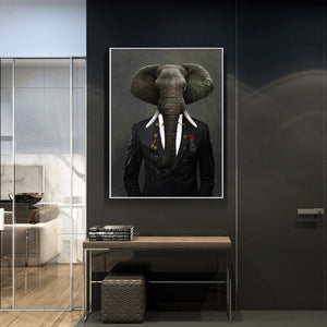 Modern Elephant Abstract Art