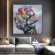 Load image into Gallery viewer, Fighting Fist Graffiti Art
