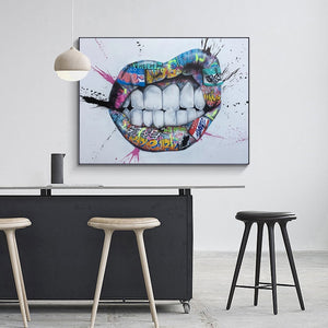 Modern Graffiti Lips