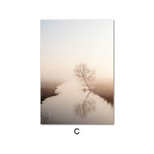 Charger l&#39;image dans la galerie, Nordic Morning Sunrise Into The Wild Canvas Prints
