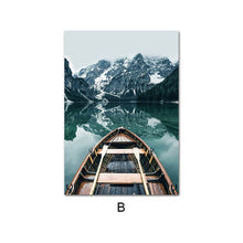 Load image into Gallery viewer, Nordic Escape To The Mountain Lake Art Print Set
