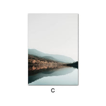 Load image into Gallery viewer, Nordic Escape To The Mountain Lake Art Print Set
