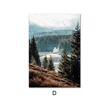 Load image into Gallery viewer, Nordic Escape To The Mountain Lake Art Print Set
