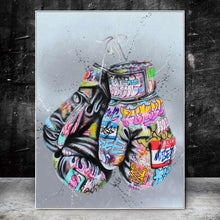 Load image into Gallery viewer, Boxing Gloves Graffiti Art
