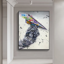 Load image into Gallery viewer, Street Paper Airplane Wall Art
