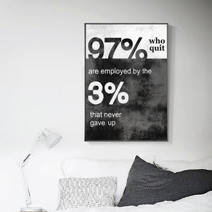 No Quitters - Be The 3%