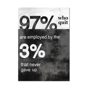 No Quitters - Be The 3%