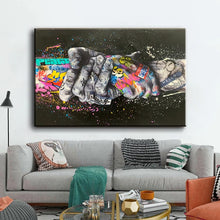 Load image into Gallery viewer, Forever Together Hand Graffiti Art
