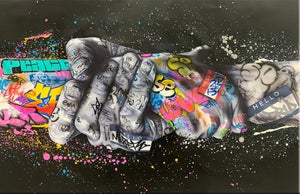 Forever Together Hand Graffiti Art