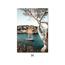 Charger l&#39;image dans la galerie, Scandinavian Mountain Lake Bridge Wall Art
