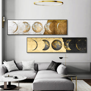 Vintage Moon Abstract Art