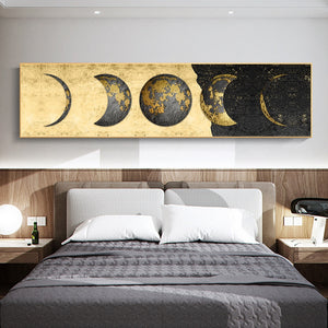 Vintage Moon Abstract Art