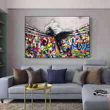 Load image into Gallery viewer, Above The Curtain Canvas Art Print
