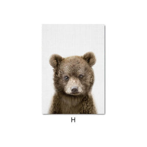 Cute Baby Animal Nursery Decor