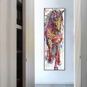 Abstract Standing Horse Painting