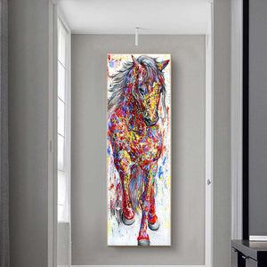 Abstract Standing Horse Painting