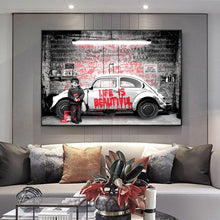 Load image into Gallery viewer, Life Is Beautiful Graffiti Car
