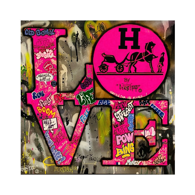 LOVE Graffiti Art • Pink Edition