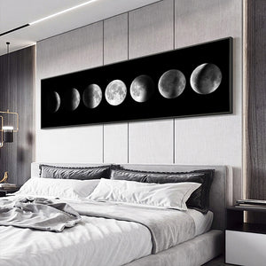 Black and White Moon Phase