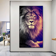 Load image into Gallery viewer, Modern Lion In The Sunrise
