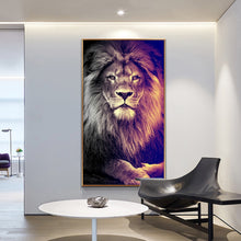 Load image into Gallery viewer, Modern Lion In The Sunrise
