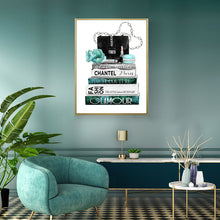 Charger l&#39;image dans la galerie, Fashion In Paris Blue Green Art Design
