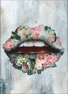 Sexy Lips Canvas Wall Art