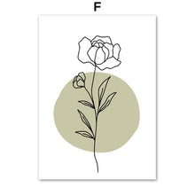 Load image into Gallery viewer, Scandinavian Green Flower
