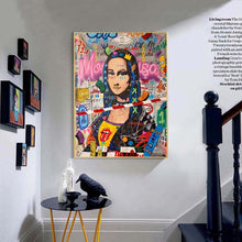 Load image into Gallery viewer, Mona Lisa Street Graffiti Art
