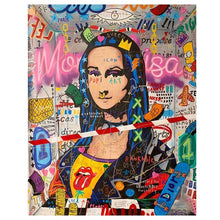 Charger l&#39;image dans la galerie, Mona Lisa Street Graffiti Art
