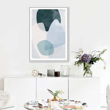 Load image into Gallery viewer, Scandinavian Multicolor Blue Green Geometric Wall Art
