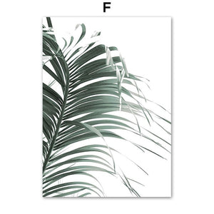 Green Tropical Plant Wall Art