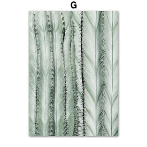 Green Tropical Plant Wall Art