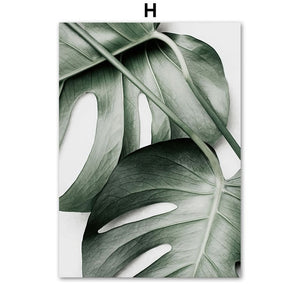 Green Tropical Plant Wall Art