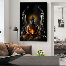 Charger l&#39;image dans la galerie, Meditation Golden Buddha Statue Art
