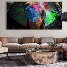 Charger l&#39;image dans la galerie, Graffiti Art Colorful Elephant
