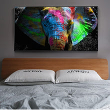 Charger l&#39;image dans la galerie, Graffiti Art Colorful Elephant
