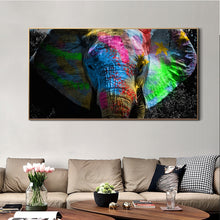 Charger l&#39;image dans la galerie, Graffiti Art Colorful Elephant
