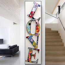 Load image into Gallery viewer, Graffiti LOVE Letter Art
