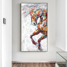 Load image into Gallery viewer, Modern Colorful Horses Painting
